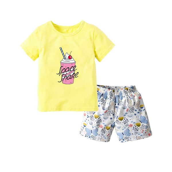 clothing sets baby girls clothes set, ice cream print short sleeve o-neck t-shirt + butterfly pants, White
clothing sets baby girls clothes set, ice cream print short sleeve o-neck t-shirt + butterfly pants, White