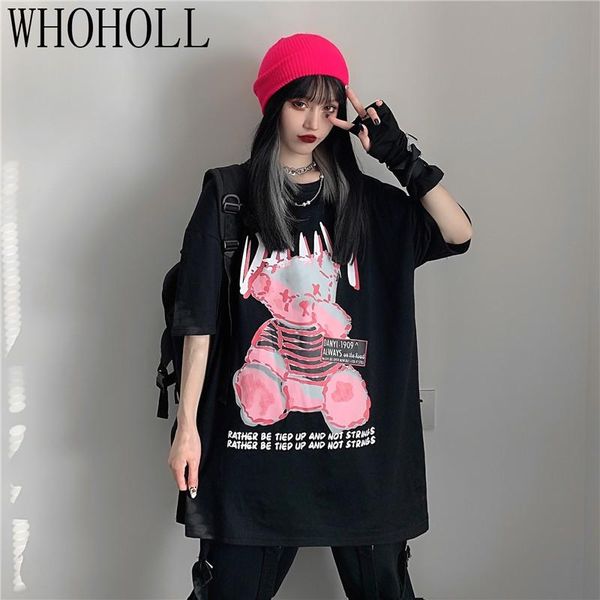 t-shirt women's 2021 summer ins harajuku style short sleeve cartoon bear print loose couple's top, White
t-shirt women's 2021 summer ins harajuku style short sleeve cartoon bear print loose couple's top, White