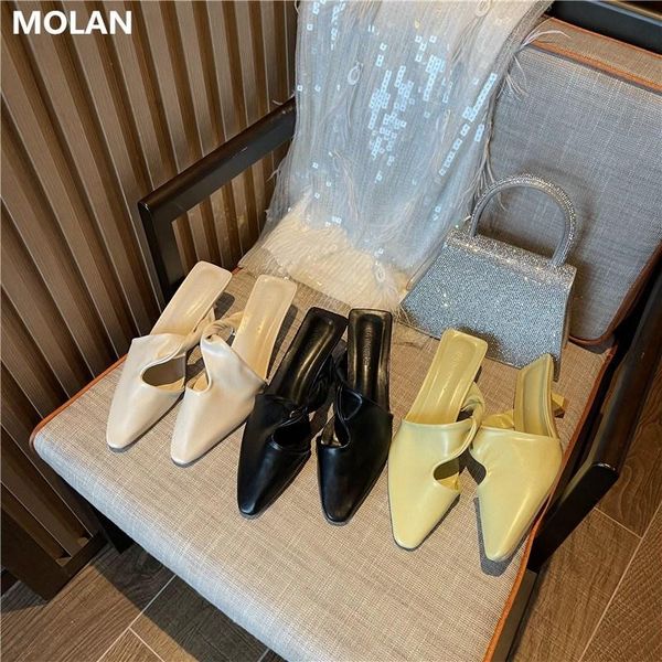 dress shoes molan brand designer 2021 spring fashion middle heels woman pumps socofy ladies slip on loafers mules footwear mujer, Black
dress shoes molan brand designer 2021 spring fashion middle heels woman pumps socofy ladies slip on loafers mules footwear mujer, Black
