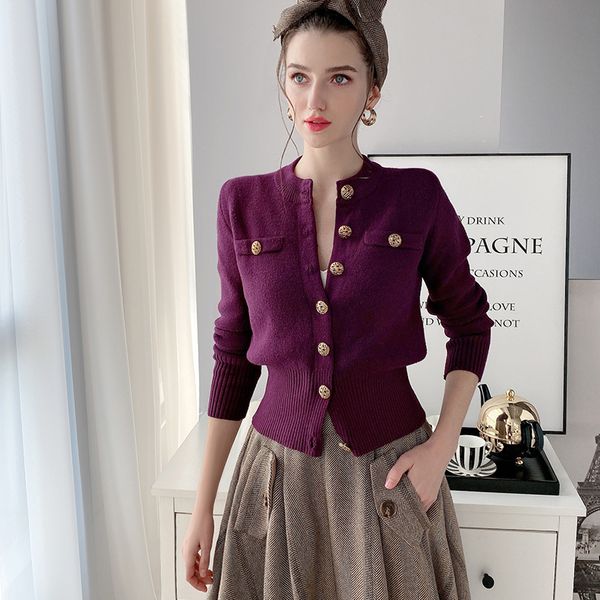 dabuwawa elegant knit cardigan women casual single breasted long sleeve vintage solid sweater office lady female dt1akj004 210520, White;black
dabuwawa elegant knit cardigan women casual single breasted long sleeve vintage solid sweater office lady female dt1akj004 210520, White;black