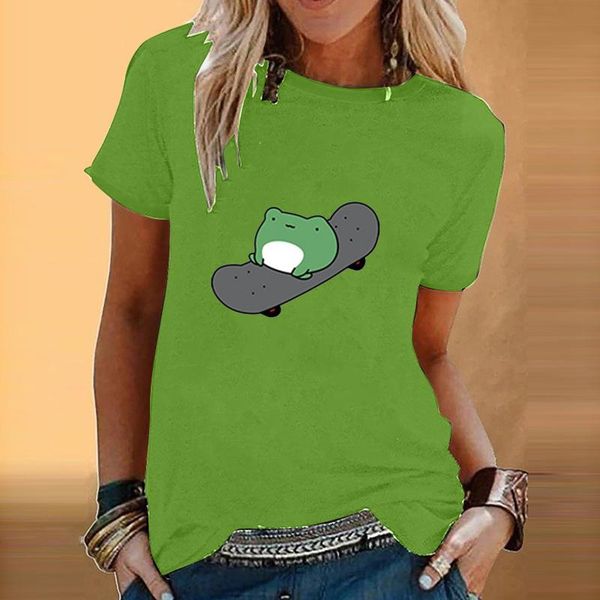women's t-shirt cute frog printed oversized women summer 2021 o neck t-shirts female short sleeve clothing tee shirt, White
women's t-shirt cute frog printed oversized women summer 2021 o neck t-shirts female short sleeve clothing tee shirt, White