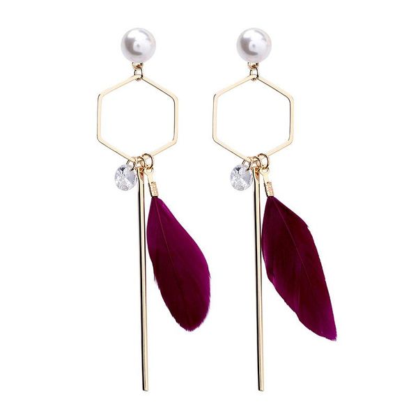 dangle & chandelier 2021 bohemian style handmade long tassel earrings feather simulated pearl ear accessories boucles d'oreilles pendan, Silver
dangle & chandelier 2021 bohemian style handmade long tassel earrings feather simulated pearl ear accessories boucles d'oreilles pendan, Silver