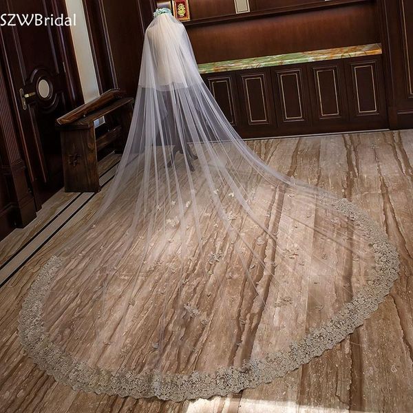 bridal veils arrival white ivory tulle wedding accessories champagne lace edge two layer veu de noiva welon slubny, Black
bridal veils arrival white ivory tulle wedding accessories champagne lace edge two layer veu de noiva welon slubny, Black