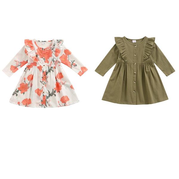 girl's dresses autumn dress casual sweet baby girl solid /floral round neck long sleeve buttoned a-line toddler kids 18 months to 6 yea, Red;yellow
girl's dresses autumn dress casual sweet baby girl solid /floral round neck long sleeve buttoned a-line toddler kids 18 months to 6 yea, Red;yellow