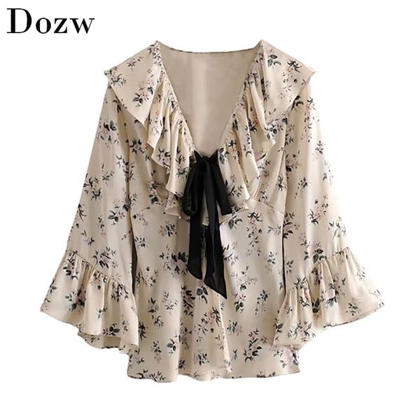 elegant floral print blouse women flare long sleeve ruffle blouses bow tie collar vintage chic shirt ladies casual 210515, White
elegant floral print blouse women flare long sleeve ruffle blouses bow tie collar vintage chic shirt ladies casual 210515, White