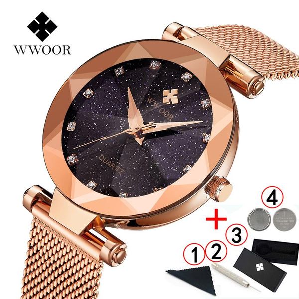 wristwatches wwoor rose gold watch women elegant diamond ladies watches starry sky for horloges vrouwen 2022, Slivery;brown
wristwatches wwoor rose gold watch women elegant diamond ladies watches starry sky for horloges vrouwen 2022, Slivery;brown