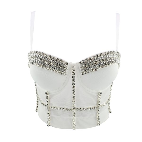 4 colors women designer crystal diamonds cotton camisole summer ladies trendy high street short camis crop 210527, White
4 colors women designer crystal diamonds cotton camisole summer ladies trendy high street short camis crop 210527, White