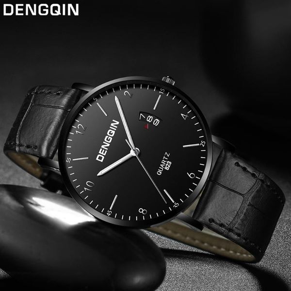wristwatches mens watch dengqin brand leather strap men's fashion watches simple designed quartz wrist, Slivery;brown
wristwatches mens watch dengqin brand leather strap men's fashion watches simple designed quartz wrist, Slivery;brown