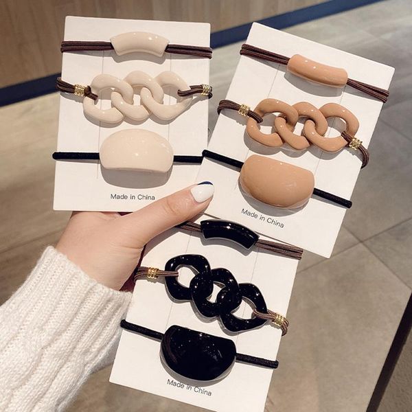 hair accessories 3pcs/set women simple elastic head bands acrylic ponytail clip korean style ol rubber
hair accessories 3pcs/set women simple elastic head bands acrylic ponytail clip korean style ol rubber