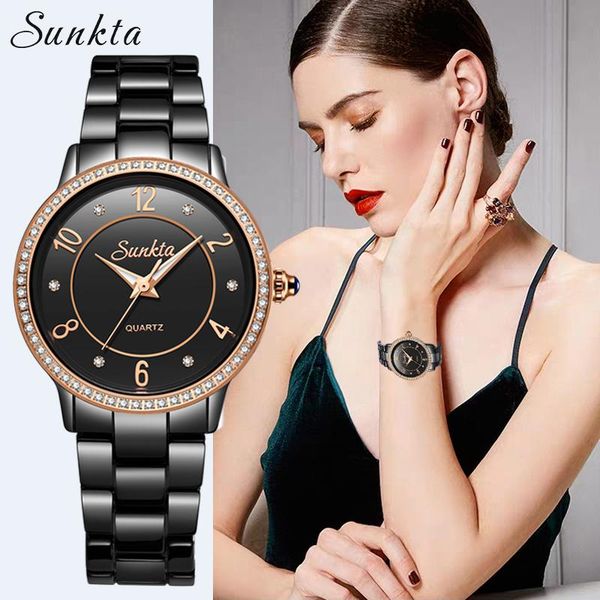 wristwatches sunkta women watches with bracelet watch ladies fashion creative luxury wrist casual dress clocks relogio feminino, Slivery;brown
wristwatches sunkta women watches with bracelet watch ladies fashion creative luxury wrist casual dress clocks relogio feminino, Slivery;brown