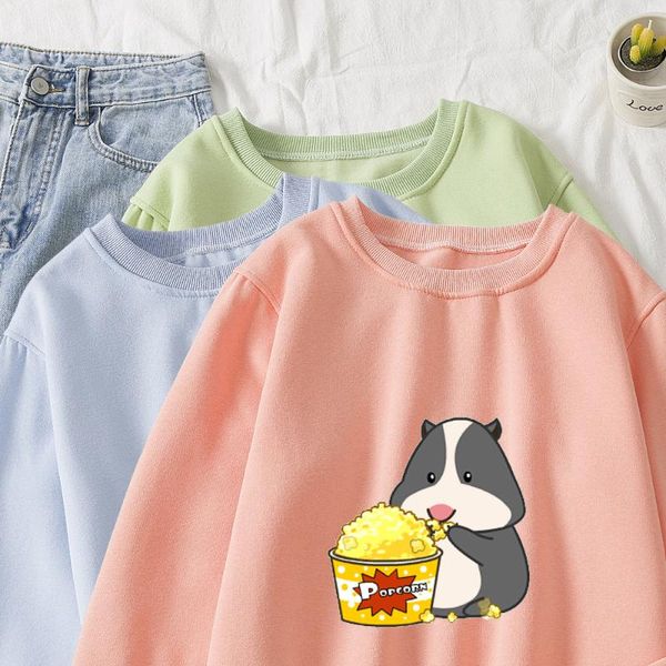 women's hoodies & sweatshirts women cotton soft sweatshirt crew neck cute hoodie ladies cartoon kawaii animal pullover for streetwear, Black
women's hoodies & sweatshirts women cotton soft sweatshirt crew neck cute hoodie ladies cartoon kawaii animal pullover for streetwear, Black