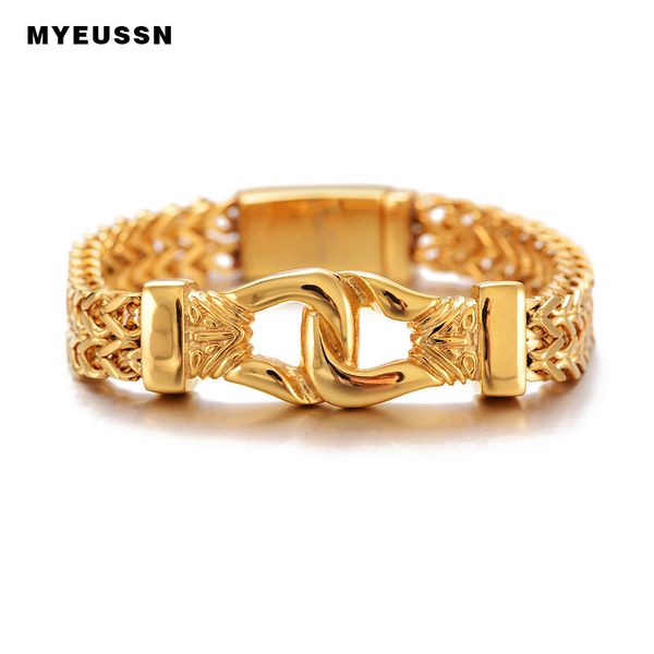 316l stainless steel gold colour handcuff bracelet double foxtail box link bangle men fashion hip hop father's day jewelry gift, Black
316l stainless steel gold colour handcuff bracelet double foxtail box link bangle men fashion hip hop father's day jewelry gift, Black