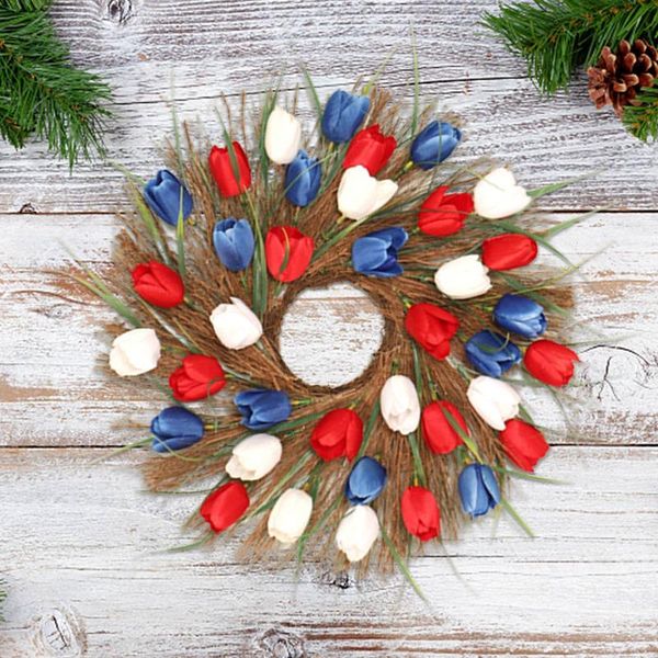 decorative flowers & wreaths 30cm artificial tulip flower wreath silk cloth simulation with rattan ring door for front home decor
decorative flowers & wreaths 30cm artificial tulip flower wreath silk cloth simulation with rattan ring door for front home decor