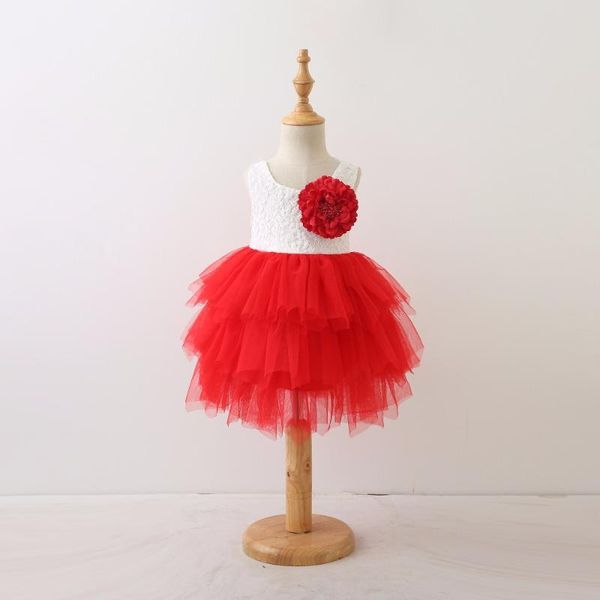girl's dresses retail 2021 summer girls lace open back mini princess vest dress girl party puffy sundress layered children, Red;yellow
girl's dresses retail 2021 summer girls lace open back mini princess vest dress girl party puffy sundress layered children, Red;yellow