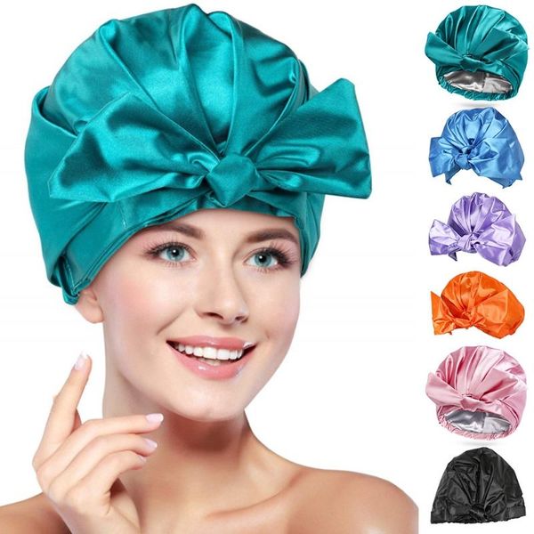 beanie/skull caps shower in emulation silk hat for bathing women with bowknot hair style keeping elastic band fixing, Blue;gray
beanie/skull caps shower in emulation silk hat for bathing women with bowknot hair style keeping elastic band fixing, Blue;gray