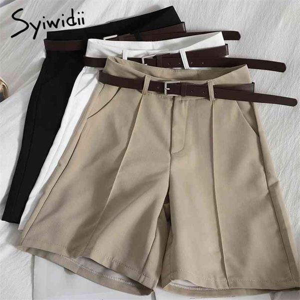 sashes high waist women's shorts zipper fly pockets casual solid black white pant summer korean fashion pants 210607, White;black
sashes high waist women's shorts zipper fly pockets casual solid black white pant summer korean fashion pants 210607, White;black