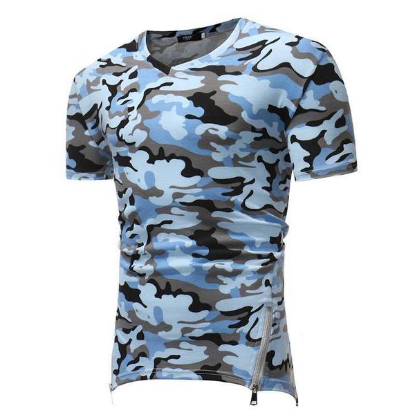 men's t-shirts casual short sleeve t-shirt side zipper hem design camo pattern slim v-neck elastic fabric men 57ts, White;black
men's t-shirts casual short sleeve t-shirt side zipper hem design camo pattern slim v-neck elastic fabric men 57ts, White;black