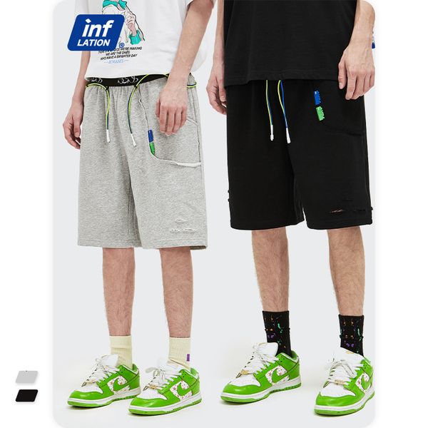 shorts inf men's clothing - products in spring and summer 2021 fashion brand contrast stitching knitted pants personalized drawstring, White;black
shorts inf men's clothing - products in spring and summer 2021 fashion brand contrast stitching knitted pants personalized drawstring, White;black