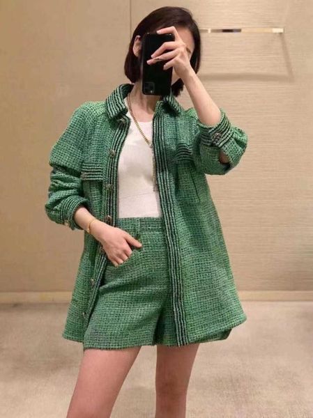 women's wool & blends 2021 autumn spring designer pockets casual loose tweed coat b497, Black
women's wool & blends 2021 autumn spring designer pockets casual loose tweed coat b497, Black