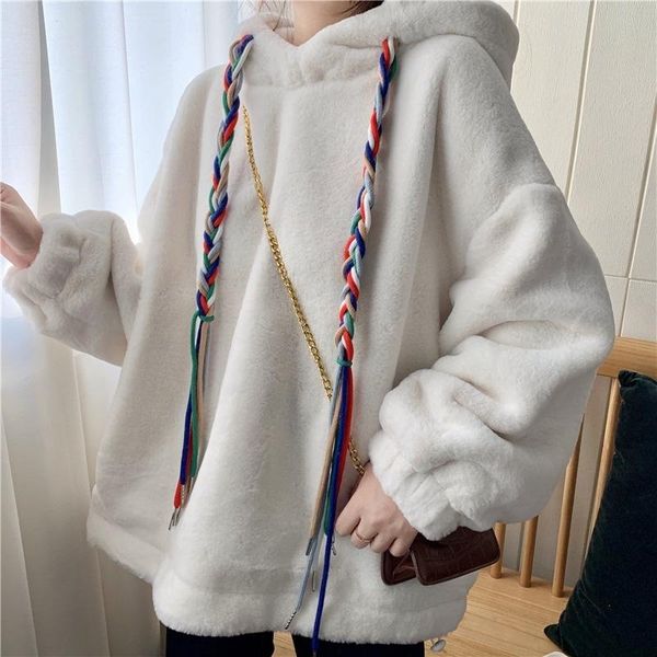 women's hoodies & sweatshirts 2021 korean autumn winter loose thick women sweatshirt imitation lambswool female, Black
women's hoodies & sweatshirts 2021 korean autumn winter loose thick women sweatshirt imitation lambswool female, Black