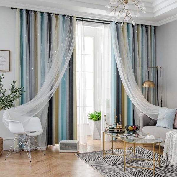 gradient rainbow color hollow star double layer blackout curtains kids white yarn sheer window for bedroom living room curtain & drapes
gradient rainbow color hollow star double layer blackout curtains kids white yarn sheer window for bedroom living room curtain & drapes
