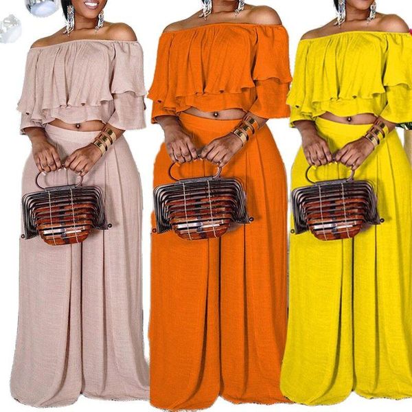 women's two piece pants 5xl plus size african sets crop wide leg pant off the shoulder loose fashion high street wear outfit matching s, White
women's two piece pants 5xl plus size african sets crop wide leg pant off the shoulder loose fashion high street wear outfit matching s, White