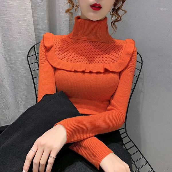 women's sweaters 2021 autumn winter korean chic turtleneck sweater women sweet slim knit pullovers female solid all-match bottomed ju, White;black
women's sweaters 2021 autumn winter korean chic turtleneck sweater women sweet slim knit pullovers female solid all-match bottomed ju, White;black