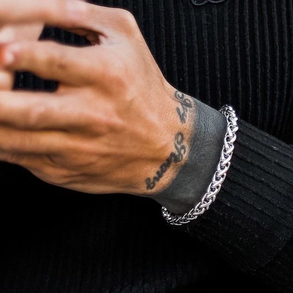 316l stainless steel cuban link chain men bracelet classic titanium 3/6/8mm width chain bracelet for men women jewelry gift, Black
316l stainless steel cuban link chain men bracelet classic titanium 3/6/8mm width chain bracelet for men women jewelry gift, Black