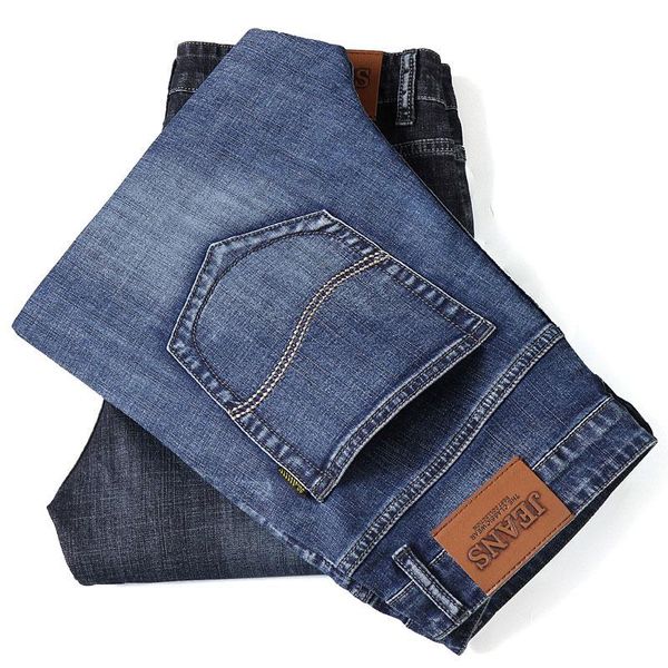 men's jeans autumn winter heavyweight straight slim business casual denim trousers solid classic men clothing, Blue
men's jeans autumn winter heavyweight straight slim business casual denim trousers solid classic men clothing, Blue