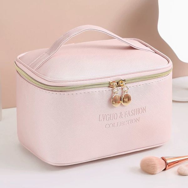 1 pc large women cosmetic bag pu leather waterproof zipper make up bag travel washing makeup organizer beauty case
1 pc large women cosmetic bag pu leather waterproof zipper make up bag travel washing makeup organizer beauty case