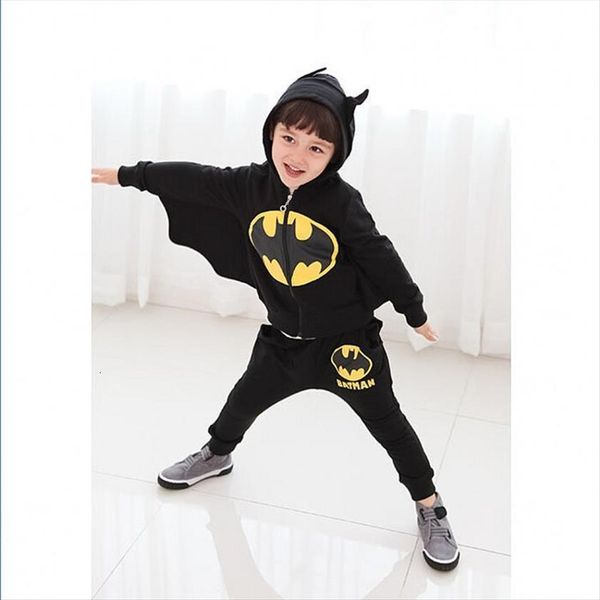 2 8 year kids boy clothes black costume for cosplay cool long spring set children hooded pants, White
2 8 year kids boy clothes black costume for cosplay cool long spring set children hooded pants, White