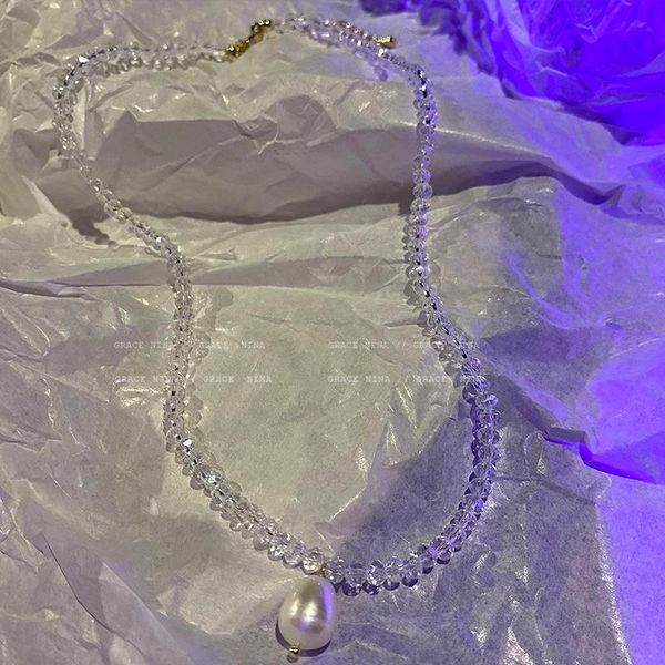 pendant necklaces pearl crystal beaded necklace female luxury design clavicle chain colar, Silver
pendant necklaces pearl crystal beaded necklace female luxury design clavicle chain colar, Silver
