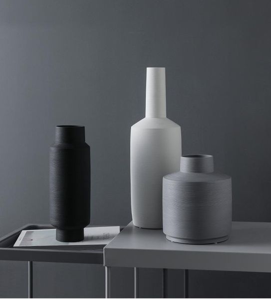 vases nordic decoration ceramic ornaments black and white flower arrangement vase
vases nordic decoration ceramic ornaments black and white flower arrangement vase