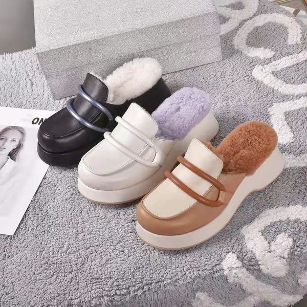 autum winter indoor home slippers leather soft wool fluffy furry thick soled women platform casual shoes fashion warm comfortable slides san, Black
autum winter indoor home slippers leather soft wool fluffy furry thick soled women platform casual shoes fashion warm comfortable slides san, Black