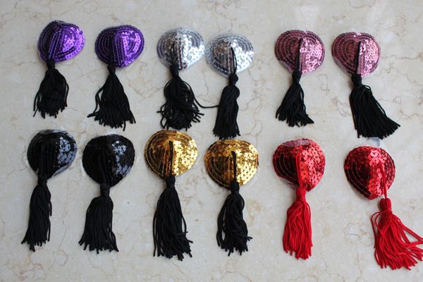 the guillotines breast decoration tassel heart-shaped sequins breast patch nude bra lingerie female temptation one piece drops, Red;black
the guillotines breast decoration tassel heart-shaped sequins breast patch nude bra lingerie female temptation one piece drops, Red;black