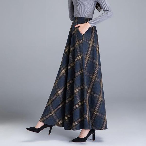 plaid a- line large swing skirt women's autumn winter size clothing woman skirts mujer faldas saias mulher, Black
plaid a- line large swing skirt women's autumn winter size clothing woman skirts mujer faldas saias mulher, Black