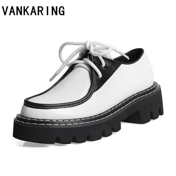 dress shoes women platform high heels oxfords genuine leather height square heel basic solid color lace-up woman pumps, Black
dress shoes women platform high heels oxfords genuine leather height square heel basic solid color lace-up woman pumps, Black