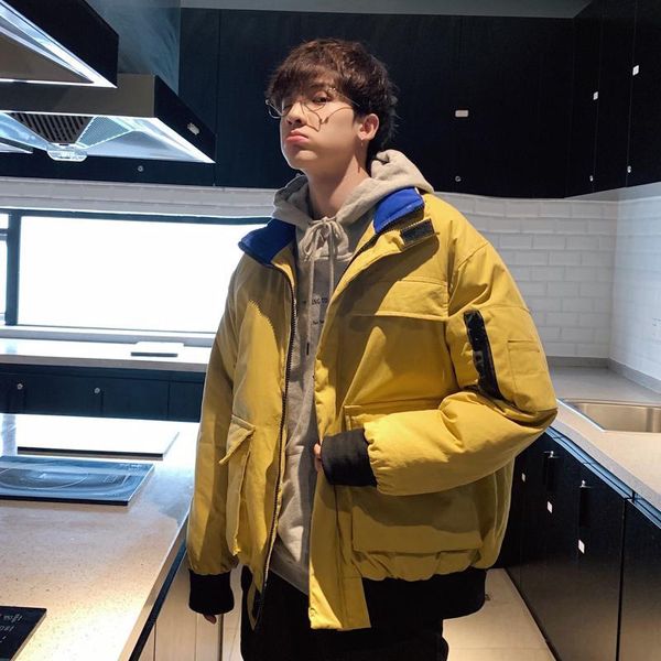 Men's Down & Parkas YASUGUOJI thicken warm cotton padded mens winter coats fashion letter printing solid color loose bubble jacket men L059 JACJ, Black
Men's Down & Parkas YASUGUOJI thicken warm cotton padded mens winter coats fashion letter printing solid color loose bubble jacket men L059 JACJ, Black