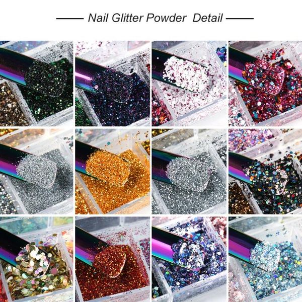 nail glitter holographic flakes sequin 12pcs in 1 rose gold silver diy butterfly dipping powder for acrylic nails tools, Silver;gold
nail glitter holographic flakes sequin 12pcs in 1 rose gold silver diy butterfly dipping powder for acrylic nails tools, Silver;gold