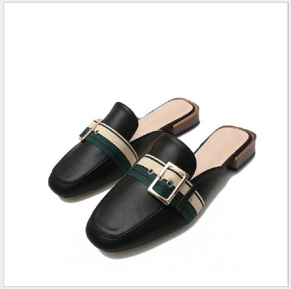 slippers 2021 summer women flat casual shoes slip on slides belt buckle mules square toe low heel half slipper plus, Black
slippers 2021 summer women flat casual shoes slip on slides belt buckle mules square toe low heel half slipper plus, Black