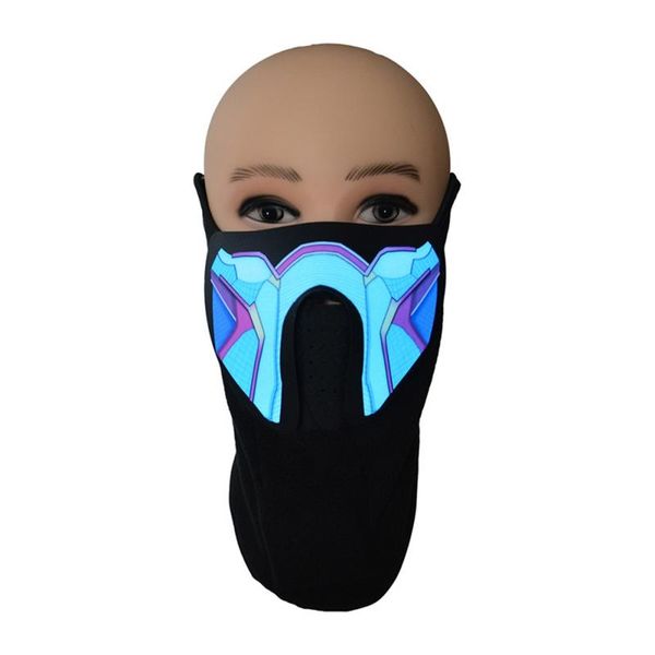 party masks cosplay mask el music voice-activated night riding windproof luminous cold light face halloween props accessories
party masks cosplay mask el music voice-activated night riding windproof luminous cold light face halloween props accessories