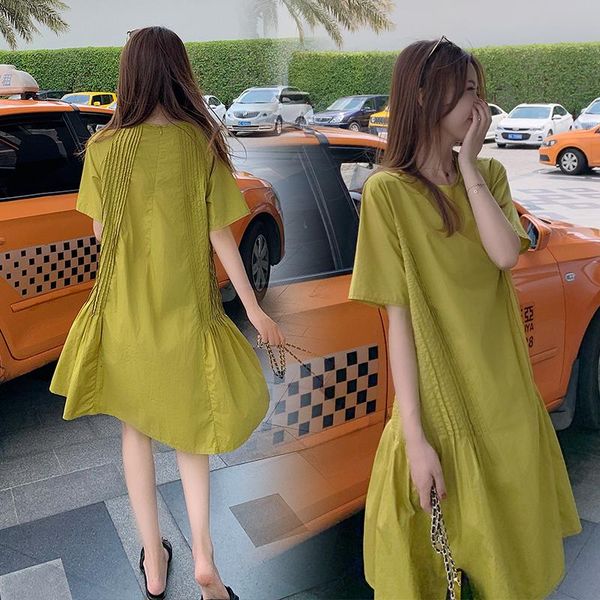 maternity dresses 622# clothes summer cotton o neck short sleeve loose stylish dress for pregnant women pregnancy, White
maternity dresses 622# clothes summer cotton o neck short sleeve loose stylish dress for pregnant women pregnancy, White
