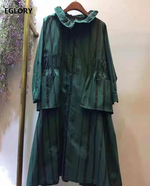 dresses new spring for women ruffled collar big pocket patchwork long sleeve green striped loose outfits, Black;gray
dresses new spring for women ruffled collar big pocket patchwork long sleeve green striped loose outfits, Black;gray