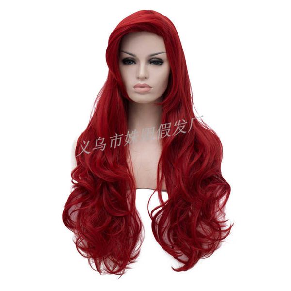 fashion wig wine red long curly hair halloween style, Black
fashion wig wine red long curly hair halloween style, Black