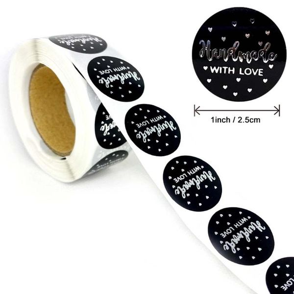 gift wrap 500pcs/roll black diy thank you for your order stickers wedding handmade love round seal labels scrapbooking package stationery
gift wrap 500pcs/roll black diy thank you for your order stickers wedding handmade love round seal labels scrapbooking package stationery