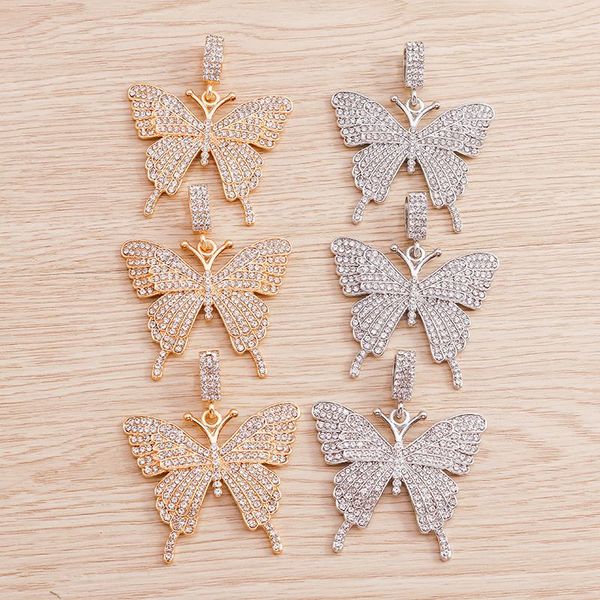 charms 2pcs 48*56mm large crystal butterfly for women bracelet necklace diy pendants handmade jewelry findings, Bronze;silver
charms 2pcs 48*56mm large crystal butterfly for women bracelet necklace diy pendants handmade jewelry findings, Bronze;silver