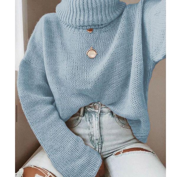 women's sweaters neon orange loose fitting turtleneck women fall 2021 autumn winter pullovers backless knitted g3070, White;black
women's sweaters neon orange loose fitting turtleneck women fall 2021 autumn winter pullovers backless knitted g3070, White;black