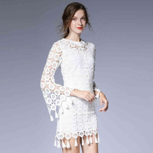 dress europe mode soluble dig in water rent dressed long sleeve women elegant autumn borlas hem casual white dresses ybom, Black;gray
dress europe mode soluble dig in water rent dressed long sleeve women elegant autumn borlas hem casual white dresses ybom, Black;gray