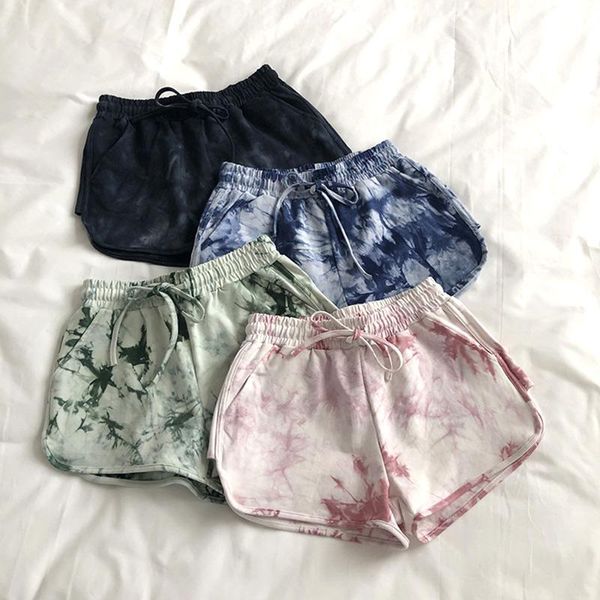 women's shorts tie-dye wide-leg pants ladies casual sports jogging high waist yoga gym running elasticity 2021, White;black
women's shorts tie-dye wide-leg pants ladies casual sports jogging high waist yoga gym running elasticity 2021, White;black