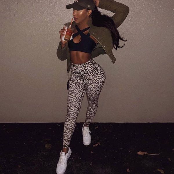 women's pants & capris women leopord pattern leggings fall vintage joggers clothing streetwear, Black;white
women's pants & capris women leopord pattern leggings fall vintage joggers clothing streetwear, Black;white